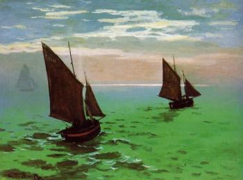 尅勞德 莫奈 Fishing Boats at Sea